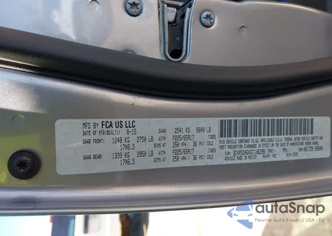 2016 Dodge Journey Se из США, поврежденный, VIN 3C4PDDAGXGT106295